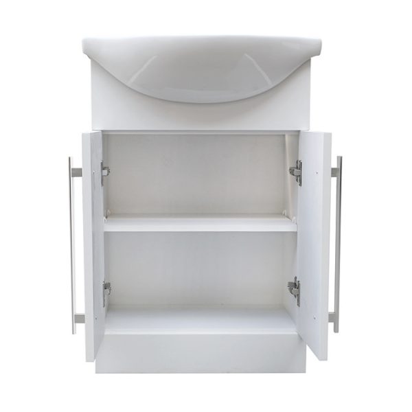 AquaSure Cove White PVC 550mm Vanity Unit   100% Waterproof - Image 4