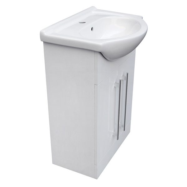 AquaSure Cove White PVC 550mm Vanity Unit   100% Waterproof - Image 5