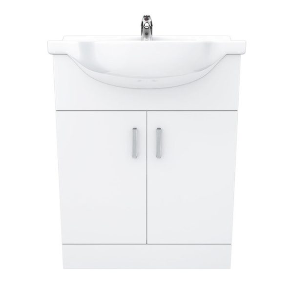 Cove White 650mm Vanity Unit (Flat Packed) - Image 2