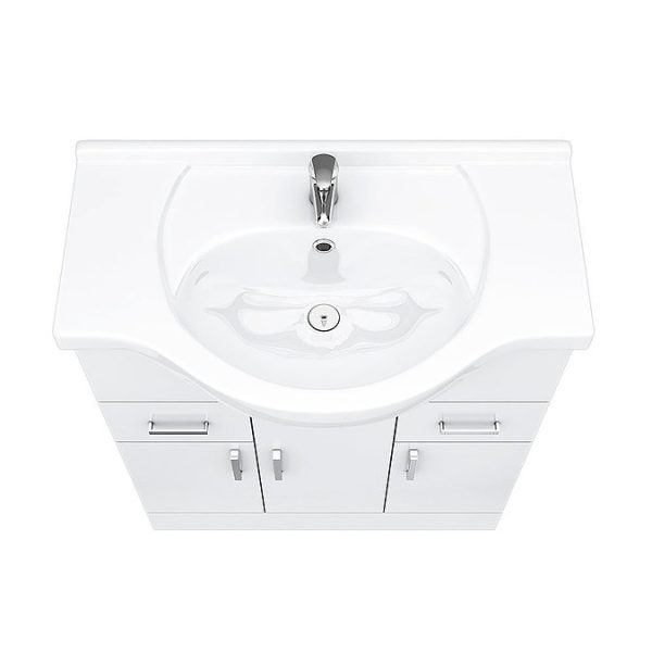 Cove White 750mm Vanity Unit - Image 6