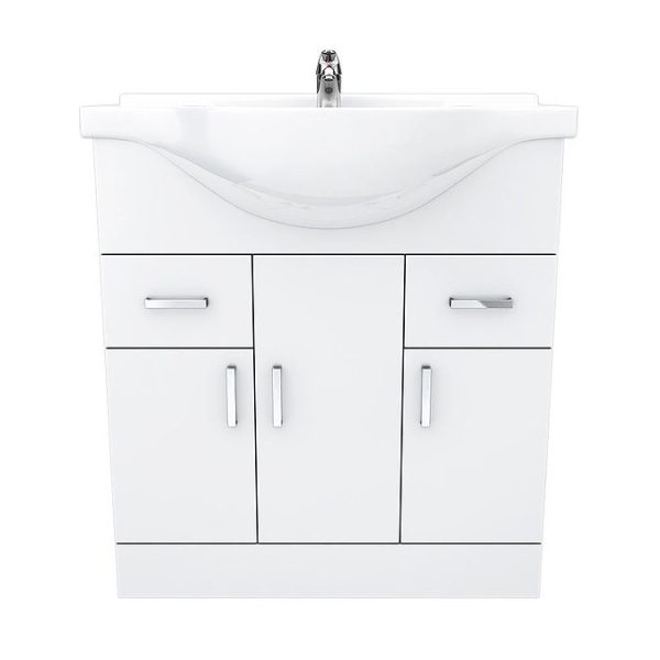 Cove White 750mm Vanity Unit - Image 7