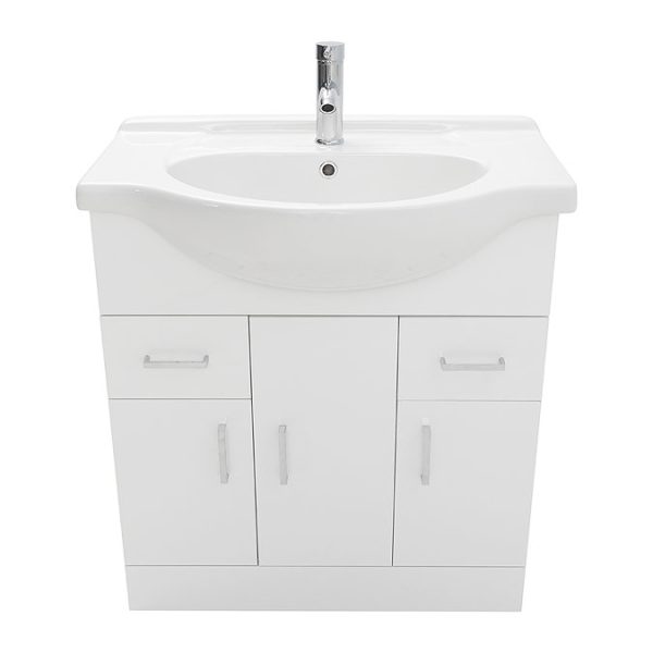AquaSure Cove White PVC 850mm Vanity Unit   100% Waterproof - Image 4