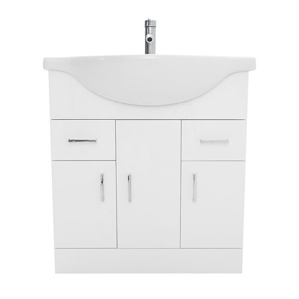 AquaSure Cove White PVC 850mm Vanity Unit   100% Waterproof - Image 5