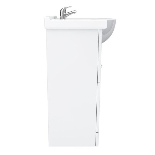 Cove White 850mm Vanity Unit - Image 2