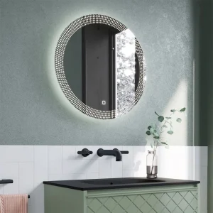 Crosswater Canvass 600mm LED Illuminated Bathroom Mirror with Anti Fog