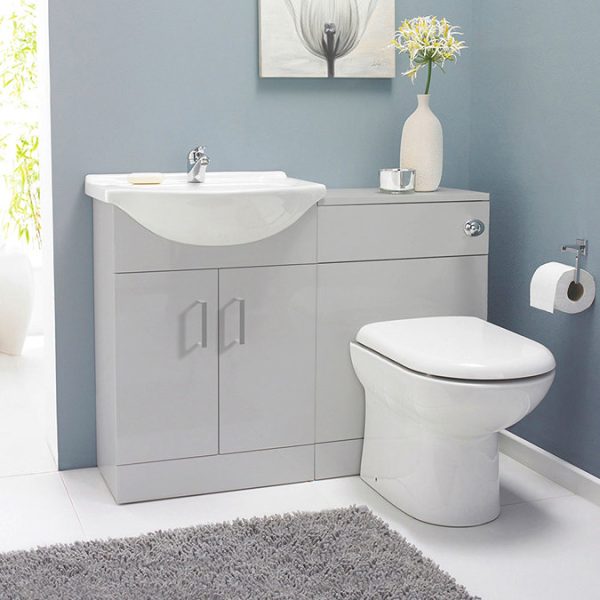 Cove Light Grey 650mm Vanity Unit - Image 2
