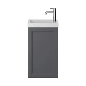 Heritage Caversham Wall Hung Cloakroom Vanity Unit   Graphite