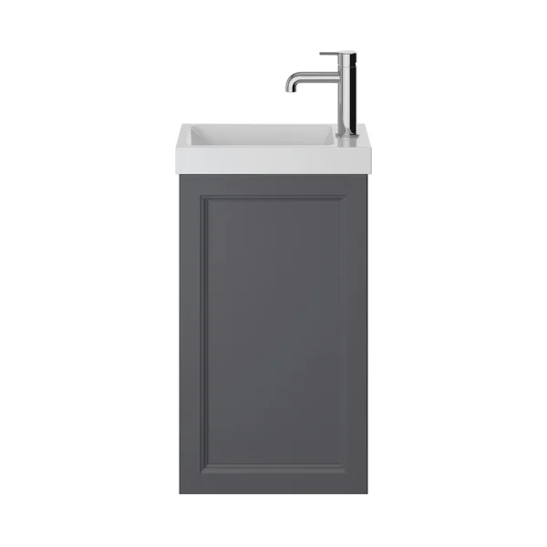 Heritage Caversham Wall Hung Cloakroom Vanity Unit   Graphite