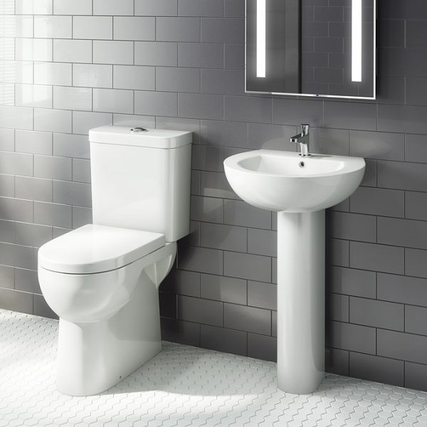 Cove Comfort Height Close Coupled Toilet + Soft Close Seat - Image 2