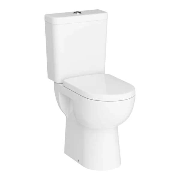 Cove Comfort Height Close Coupled Toilet + Soft Close Seat