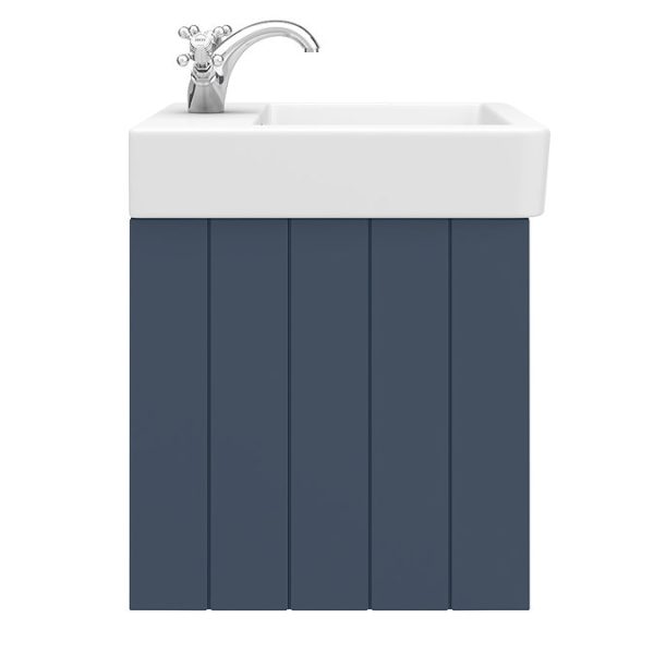 Chatsworth Traditional Blue 560mm Wall Hung Vanity - Image 2