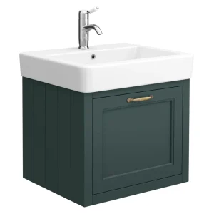 Chatsworth Traditional Green 560mm Wall Hung Vanity