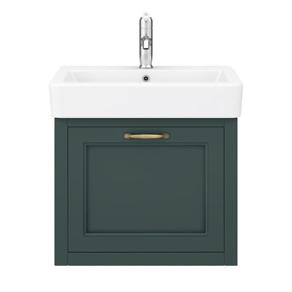 Chatsworth Traditional Green 560mm Wall Hung Vanity - Image 5