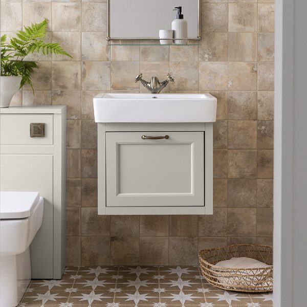 Chatsworth Traditional Grey 560mm Wall Hung Vanity - Image 5