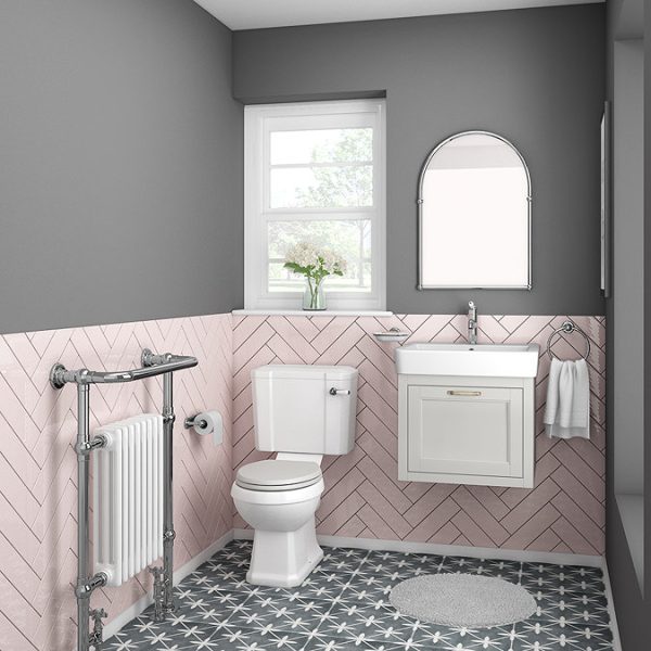 Chatsworth Traditional Grey 560mm Wall Hung Vanity - Image 9
