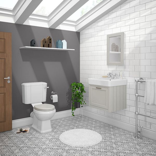 Chatsworth Traditional Grey 560mm Wall Hung Vanity - Image 8