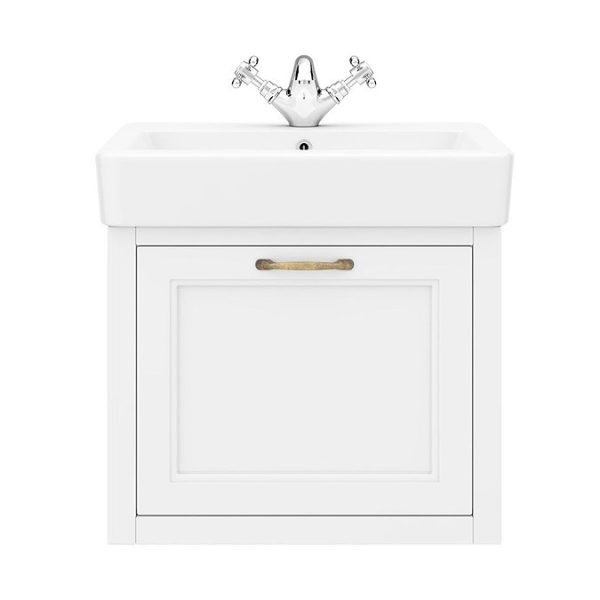 Chatsworth Traditional White 560mm Wall Hung Vanity - Image 8