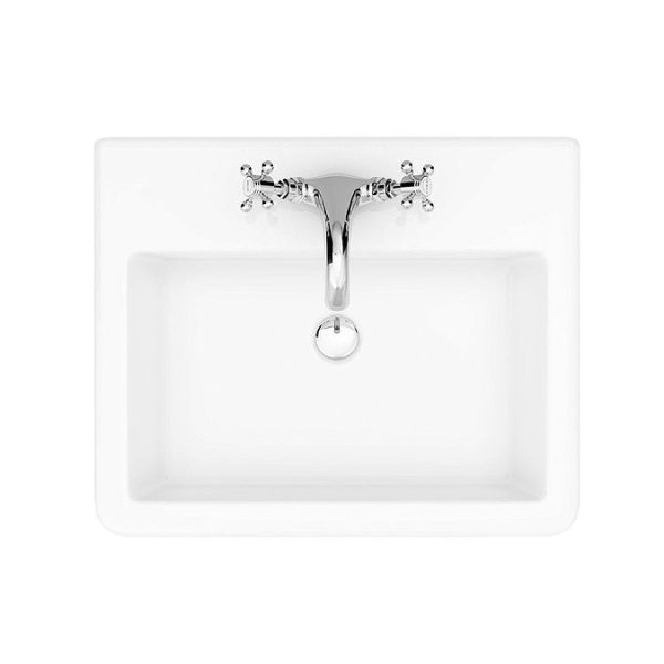 Chatsworth Traditional White 560mm Wall Hung Vanity - Image 9