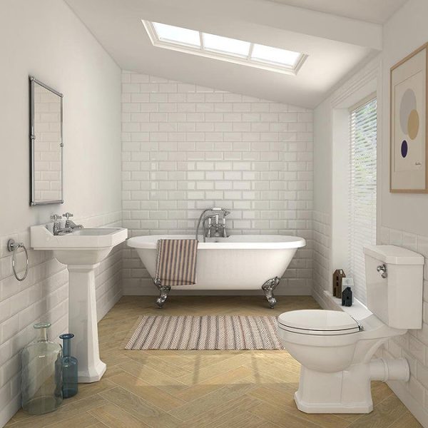 Darwin Traditional Close Coupled Toilet + Soft Close Seat - Image 2