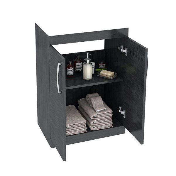 Brooklyn 1205mm Black Double Basin Vanity Unit - Image 3