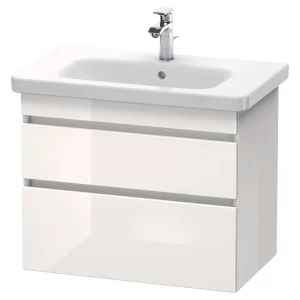 Duravit DuraStyle 800mm 2 Drawer Wall Mounted Vanity Unit   White High Gloss