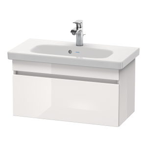 Duravit DuraStyle 785mm 1 Drawer Wall Mounted Vanity Unit   White High Gloss