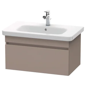 Duravit DuraStyle 800mm 1 Drawer Wall Mounted Vanity Unit   Basalt Matt