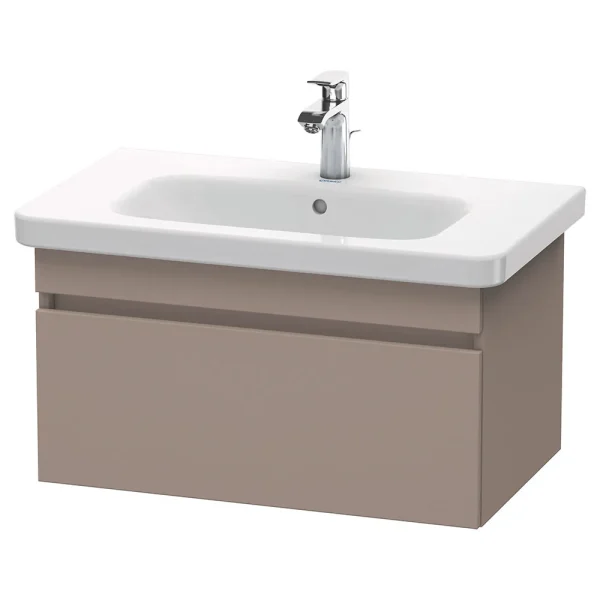 Duravit DuraStyle 800mm 1 Drawer Wall Mounted Vanity Unit   Basalt Matt