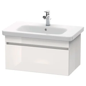 Duravit DuraStyle 800mm 1 Drawer Wall Mounted Vanity Unit   White High Gloss