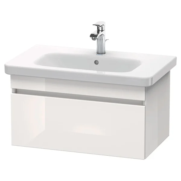 Duravit DuraStyle 800mm 1 Drawer Wall Mounted Vanity Unit   White High Gloss