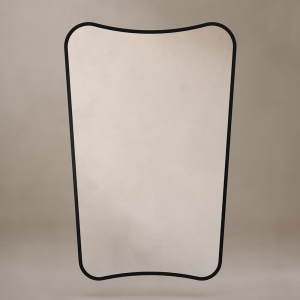 Venice Delphine 600 x 900mm Curved Mirror – Black