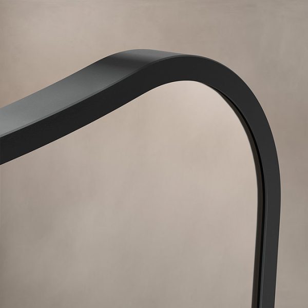 Venice Delphine 600 x 900mm Curved Mirror – Black - Image 4
