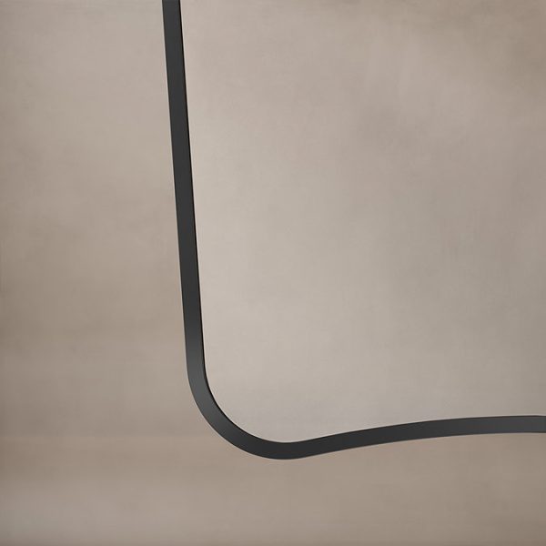 Venice Delphine 600 x 900mm Curved Mirror – Black - Image 5
