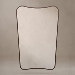 Venice Delphine 600 x 900mm Curved Mirror – Brushed Bronze
