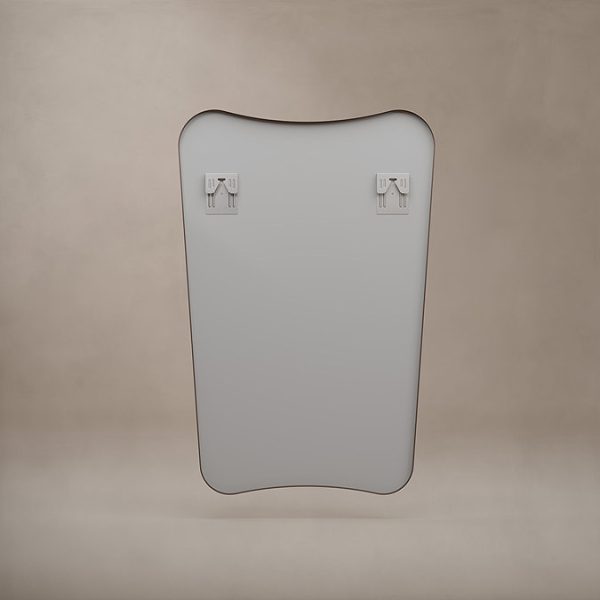Venice Delphine 600 x 900mm Curved Mirror – Brushed Bronze - Image 6