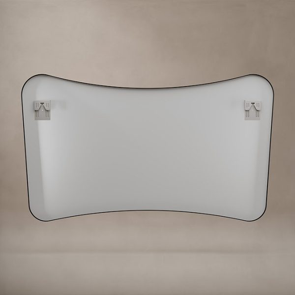Venice Delphine 1200 x 700mm Curved Mirror – Black - Image 6