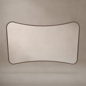 Venice Delphine 1200 x 700mm Curved Mirror – Brushed Bronze