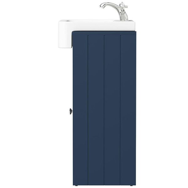 Orchard Dulwich Navy 600mm Floor standing Vanity Unit with Semi Recessed Basin - Image 6