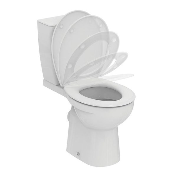 Ideal Standard Eurovit+ Close Coupled Toilet + Soft Close Seat - Image 6
