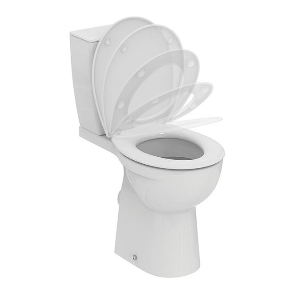 Ideal Standard Eurovit+ Comfort Height Close Coupled Toilet with Soft Close Seat - Image 8