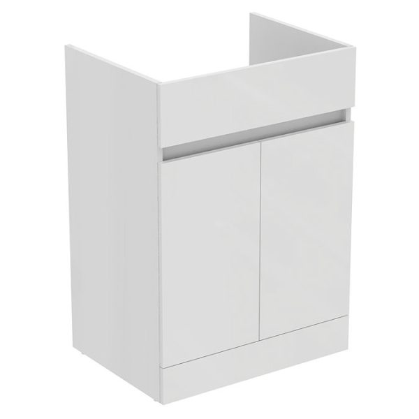 Ideal Standard Eurovit+ 60cm Floor Standing 2 Door Vanity Unit with Basin   Gloss White - Image 3