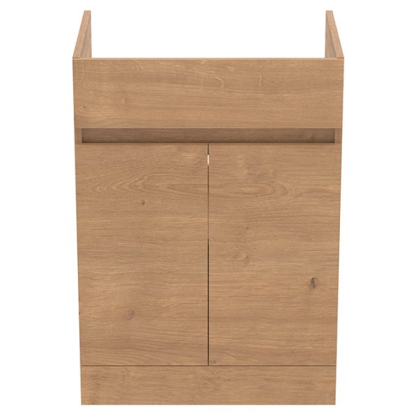 Ideal Standard Eurovit+ 60cm Floor Standing 2 Door Vanity Unit with Basin   Natural Oak - Image 3