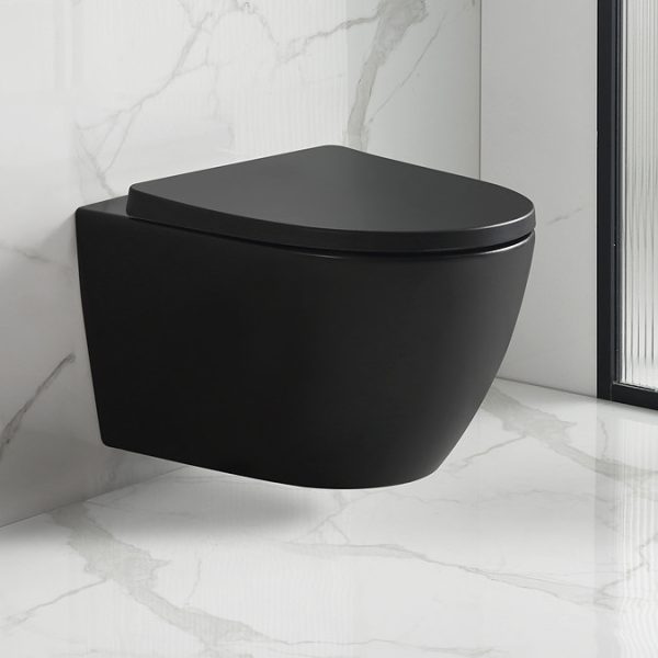 EcoDelux Compact Toilet Frame with Matt Black WhirlFlush Toilet and Matt Black Flush Plate - Image 4