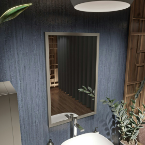 Mode Hale Matt Grey Stone 800 x 550mm Bathroom Mirror