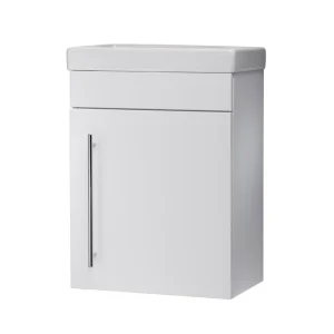 Roper Rhodes Esta 450mm Cloakroom Wall Mounted Unit   Gloss White