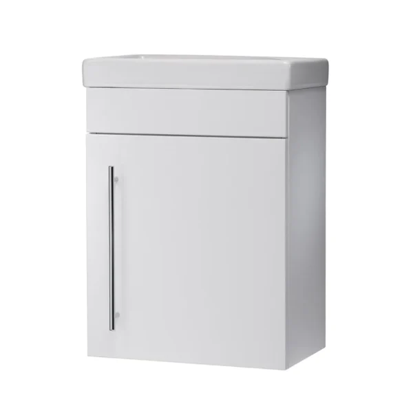 Roper Rhodes Esta 450mm Cloakroom Wall Mounted Unit   Gloss White