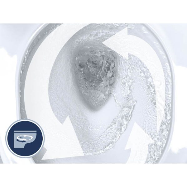 Grohe Euro Rimless Close Coupled Toilet with Soft Close Seat (Bottom Inlet) - Image 6
