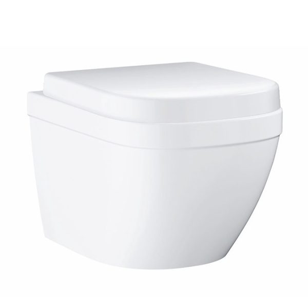 Grohe Solido Even Black Flush Plate / Euro Compact Rimless Ceramic Complete WC Pack - Image 5
