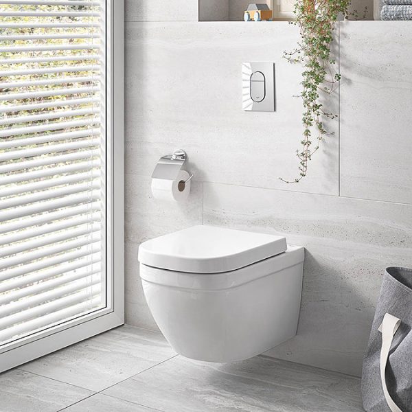 Grohe Euro Rimless Wall Hung Toilet with Soft Close Seat - Image 7