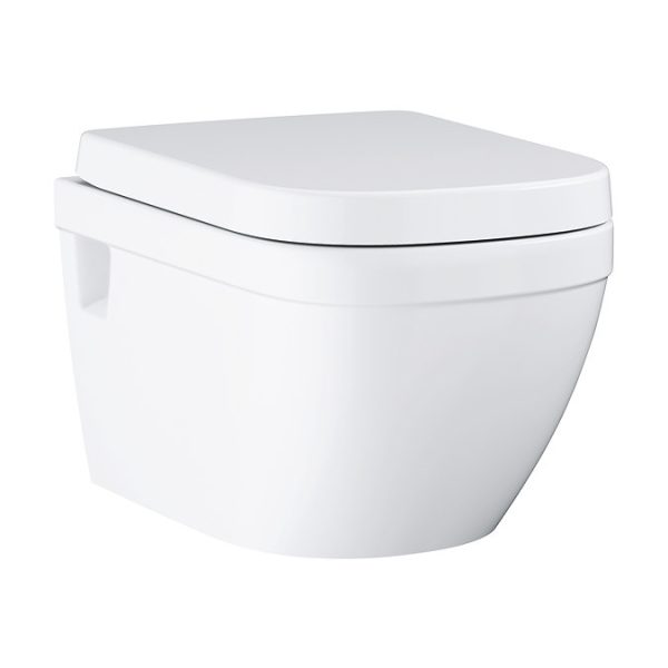 Grohe Euro Rimless Wall Hung Toilet with Soft Close Seat - Image 4